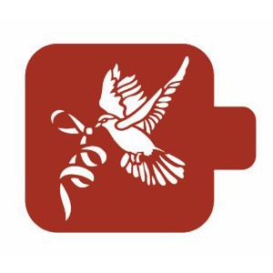 Трафарет М9Фн-034 "Голубь с ленточкой" Event Design, 9х9 см